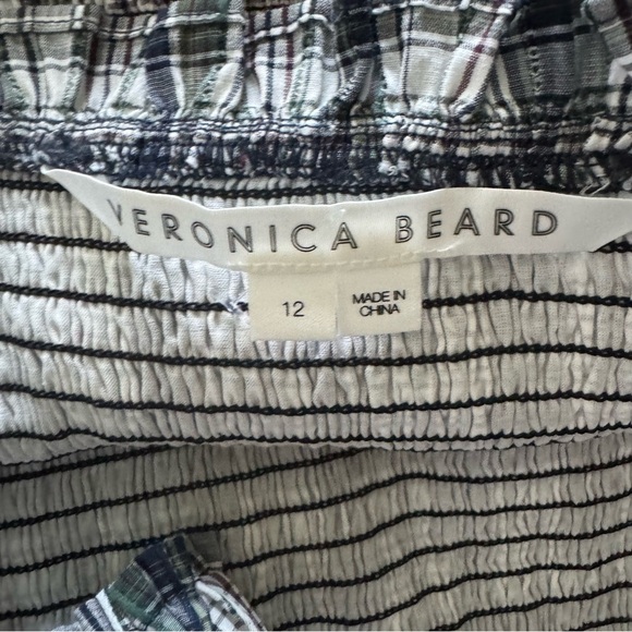 Veronica Beard Ziada Plaid Sleeveless Midi Dress size 12 - Picture 10 of 12